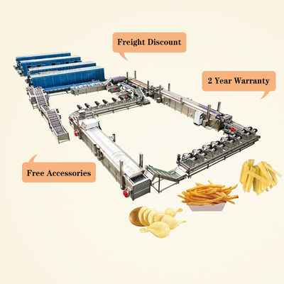 Complete Maker Plant Fresh Potato Chips Making Machine Production Line Chopper Potato Machine