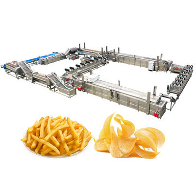 Complete Maker Plant Fresh Potato Chips Making Machine Production Line Chopper Potato Machine