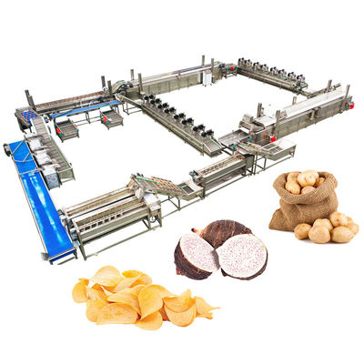 Complete Maker Plant Fresh Potato Chips Making Machine Production Line Chopper Potato Machine