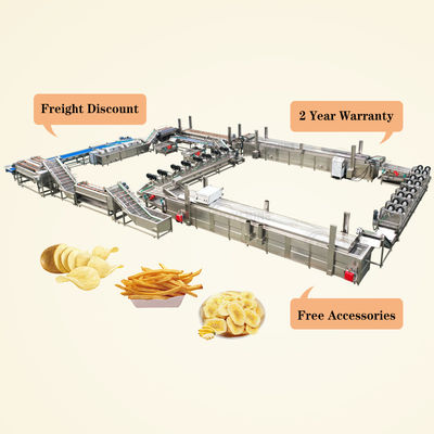 Complete Maker Plant Fresh Potato Chips Making Machine Production Line Chopper Potato Machine