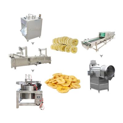 Semi Automatic 1500w Chips Banana Machine For Large Scale Manufacturing