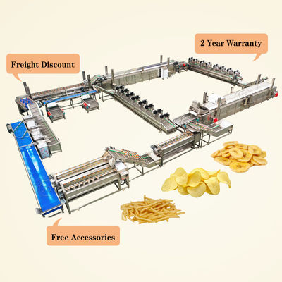 Complete Maker Plant Fresh Potato Chips Making Machine Production Line Chopper Potato Machine