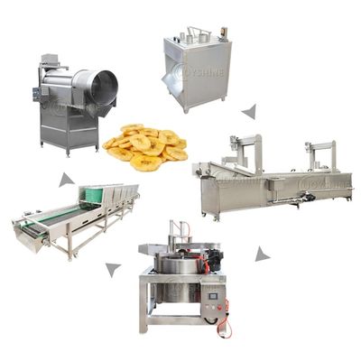 Semi Automatic 1500w Chips Banana Machine For Large Scale Manufacturing