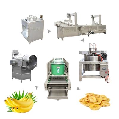 Semi Automatic 1500w Chips Banana Machine For Large Scale Manufacturing